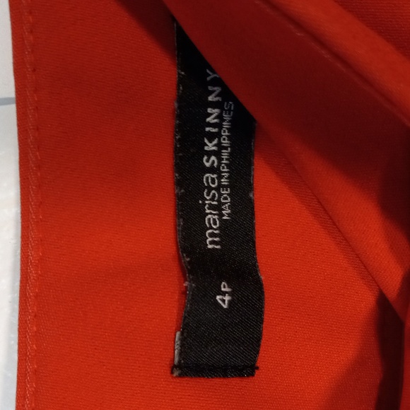 Ann Taylor Loft Petite Marissa Skinny Red Stretch Pants Women's Size 4p - Picture 4 of 7